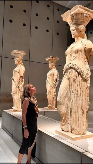 Five Caryatids in Athens Still Waiting for Their Lonely Sister!

Fetolia created this scarf as a measure of protest for the return of the sixth Caryatid, still remaining at the British Museum. The Caryatids who currently can be seen at the Erechtheum are faithful copies, since the five remaining originals are in the Acropolis Museum for their protection, conservation, and restoration. The Caryatid which was separated from her sisters in Athens is on display at the British Museum.

100% silk, 90*90 cm, available to buy on line.

@ellymsymons #fetolia #silkscarf #caryatids #acropolis #bringthemback #lonelysister #greeksinusa #greeksinaustralia