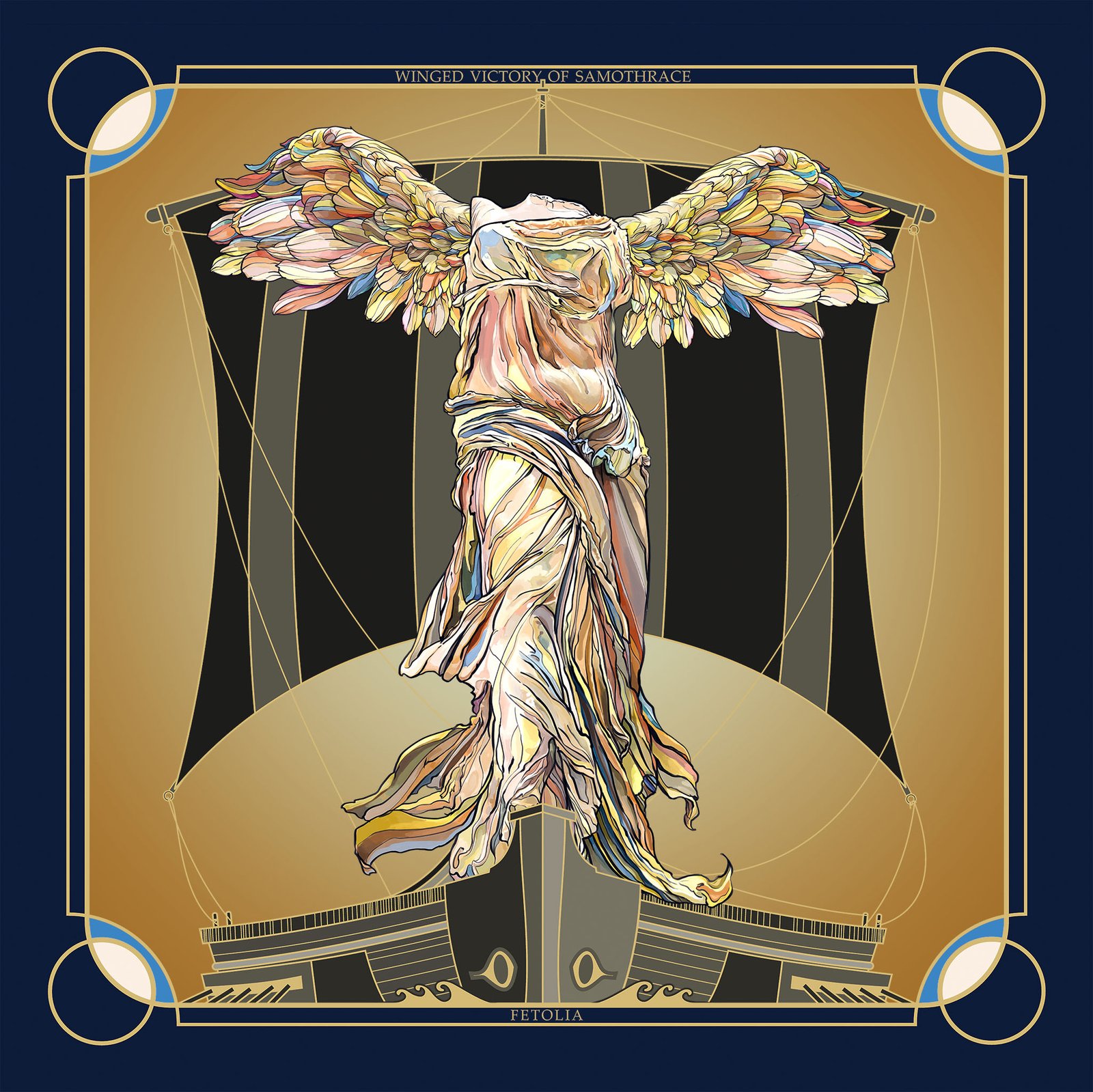 Victory of Samothrace - Gold 1 Victory of Samothrace - Gold